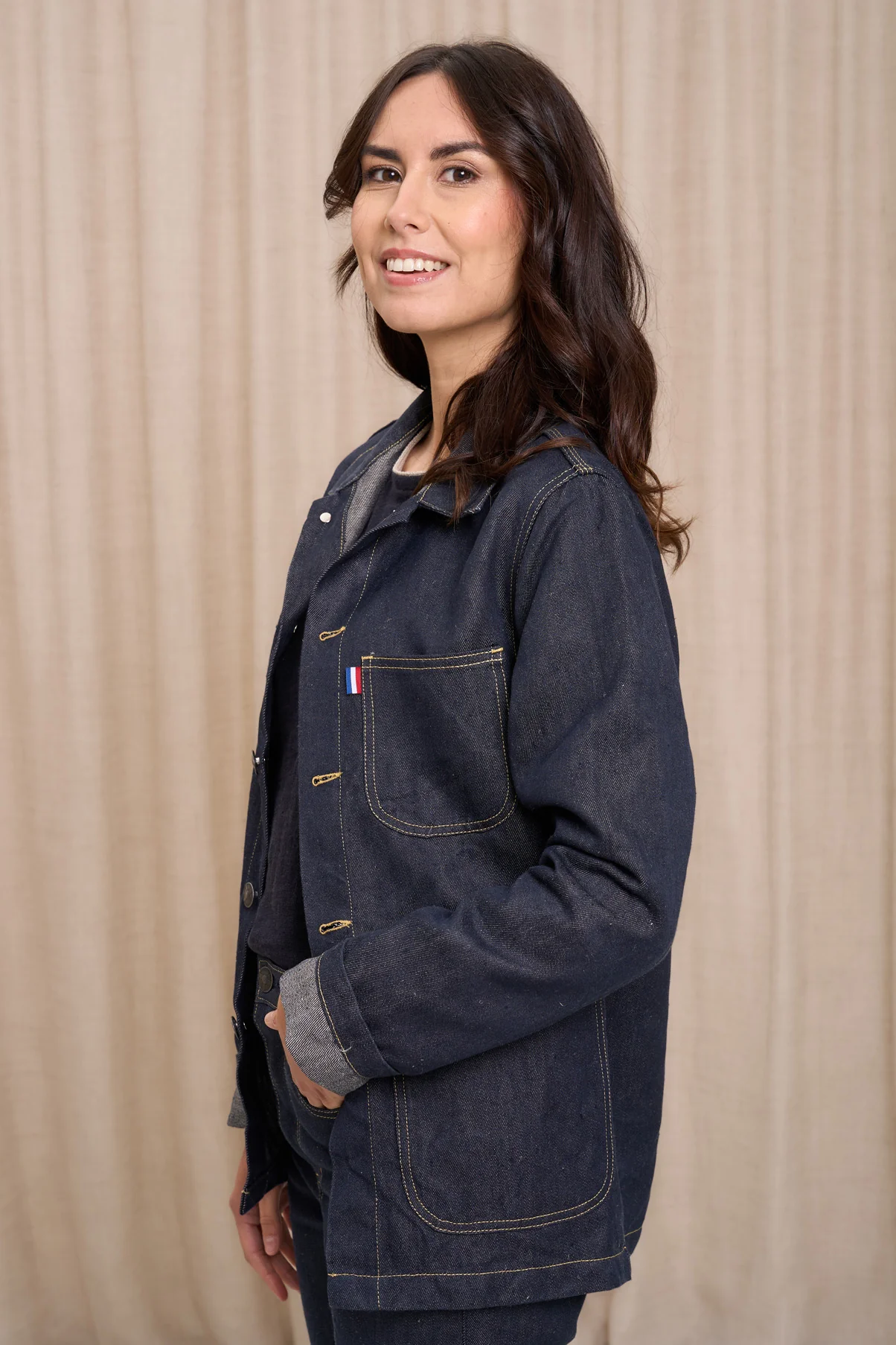 Corensi bleue 100% Lin pour femme - Image 3