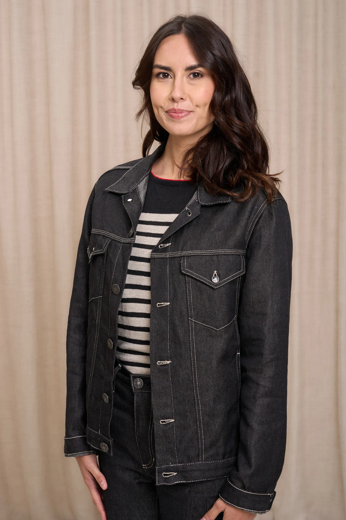 Tolosa noire 100% Lin pour femme - Image 5